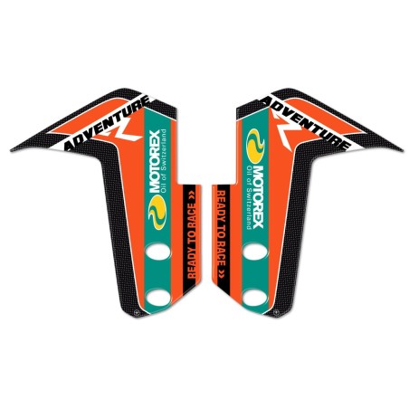 ADESIVI 3D PROTEZIONI LATERALI PARAFANGO compatibili per KTM 1090 ADVENTURE R