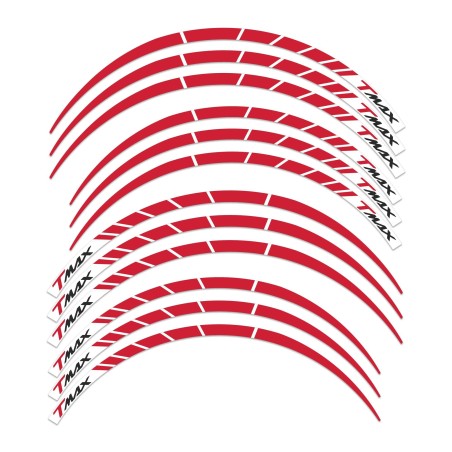 TIRAS ADHESIVAS PARA LLANTAS compatibles para scooters YAMAHA TMAX 2001-2007 aniversario