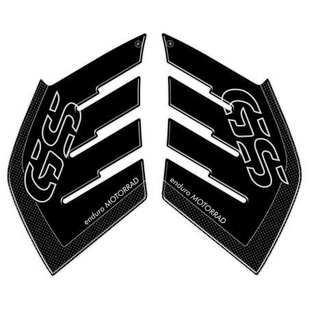 ADESIVI GEL 3D LATERALI compatibili per MOTO BMW R1200 GS 2004-2007 CARBON LOOK