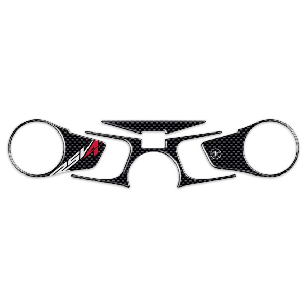Adesivo 3D Protezione Piastra Forcella Sterzo moto compatibile con Aprilia Rsv4