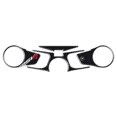 Adhesivo de protección de placa de horquilla de dirección de motocicleta 3D compatible con Aprilia Rsv4