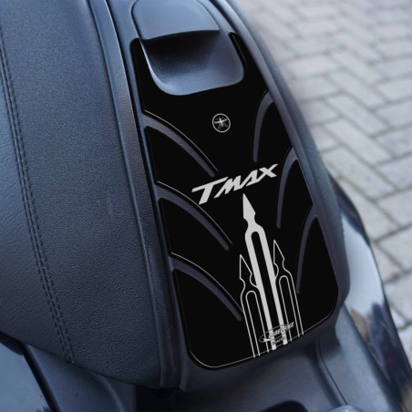Adhesivo para puerta de combustible TMAX compatible con YAMAHA T MAX SCOOTER 2001-2007