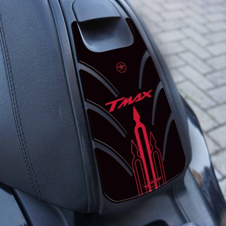 Adhesivo para puerta de combustible TMAX compatible con YAMAHA T MAX SCOOTER 2001-2007