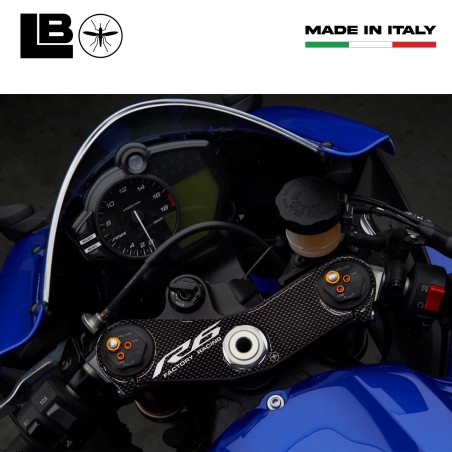 ADESIVO 3D compatibile per MOTO YAMAHA R6 PROTEZIONE PIASTRA FORCELLA 2017-2020