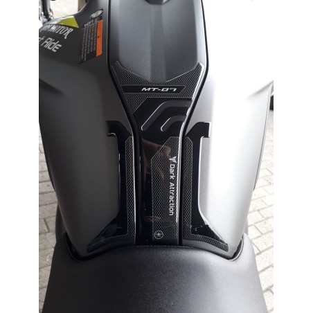 PEGATINA DEPÓSITO en RESINA gel 3D compatible para MOTO YAMAHA MT-07 2018-2020
