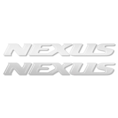 2 PEGATINAS ADHESIVAS en ESCRITURA DE RESINA 3D NEXUS compatibles para GILERA SCOOTER