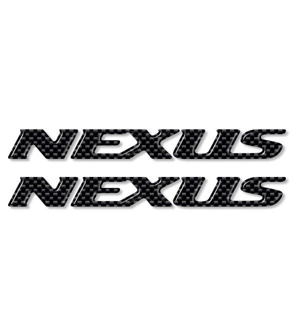 2 KLEBEAUFKLEBER aus 3D-HARZ WRITTEN NEXUS, kompatibel für GILERA SCOOTER