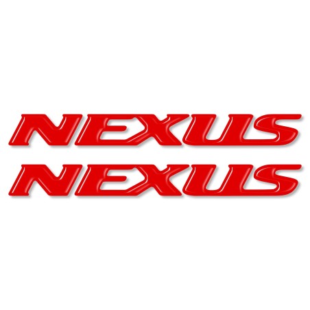 2 PEGATINAS ADHESIVAS en ESCRITURA DE RESINA 3D NEXUS compatibles para GILERA SCOOTER