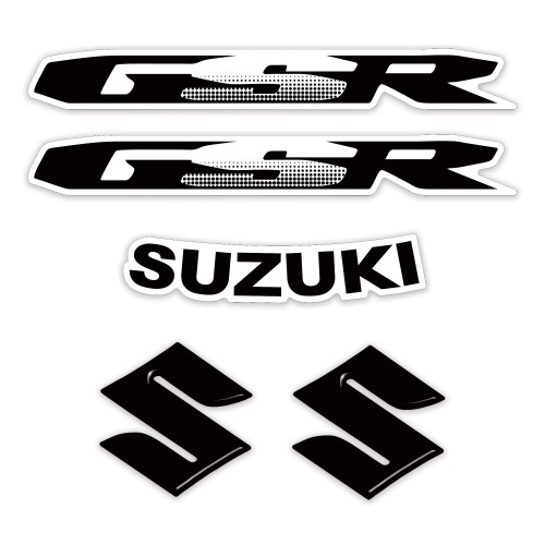 KIT ADHESIVOS/PEGATINAS escrito COLA Y DEPÓSITO compatible para MOTO SUZUKI GSR