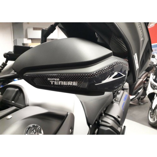 2 ADESIVI in RESINA GEL 3D per PARAMANI compatibili per MOTO Yamaha SUPER TENERE