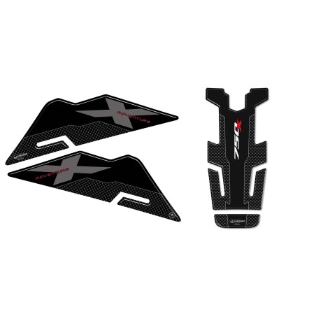 Kit 3 ADESIVI 3D Protezione compatibile per NC 750 MOTO HONDA NC750X 2016-2020