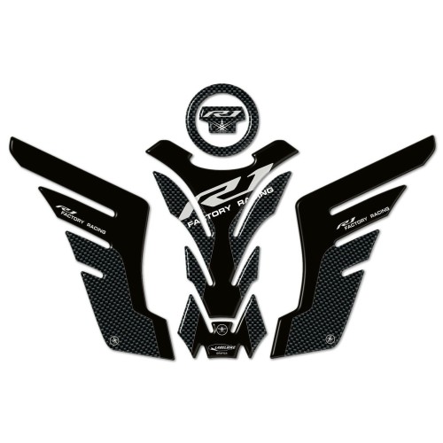 KIT DE ADHESIVOS DE RESINA GEL 3D PROTECCIONES compatibles para motocicletas YAMAHA YZF R1 2015-2020