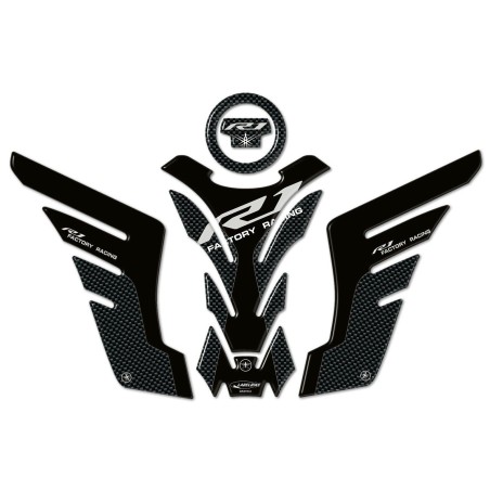 KIT DE ADHESIVOS DE RESINA GEL 3D PROTECCIONES compatibles para motocicletas YAMAHA YZF R1 2015-2020