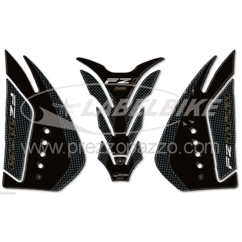 KIT DE ADHESIVOS DE RESINA GEL 3D PROTECCIONES compatibles para motos YAMAHA FZ1 Carbon