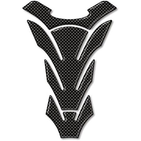 Paraserbatoio Adesivo neutro in Resina 3D Protezione Serbatoio Moto - carbonio