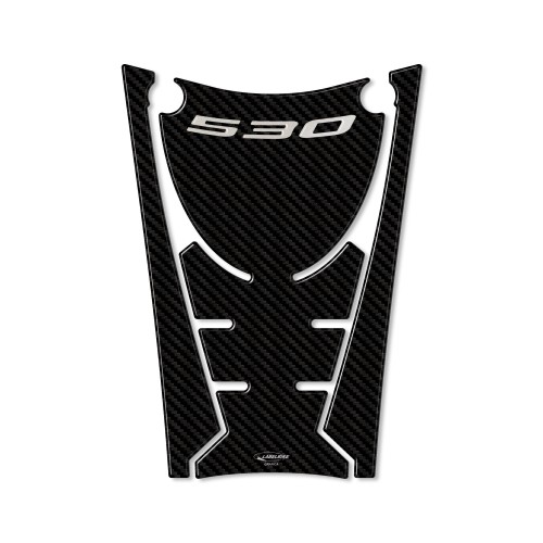 Adhesivo reposapiés delantero resinado en 3D compatible con Yamaha Tmax 530 2017-2019. 2