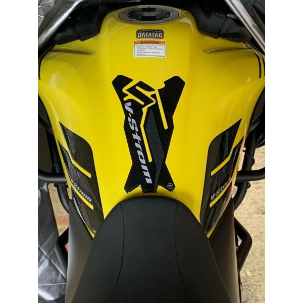 KIT de 3 adhesivos PROTECCIÓN DEPÓSITO compatibles para MOTO SUZUKI V-STROM 650 17-22
