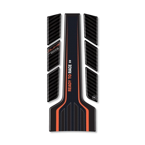 PARASERBATOIO adesivo in resina gel 3D compatibile per MOTO KTM 790 DUKE naked