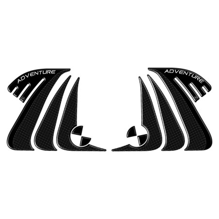 ADESIVI 3D PROTEZIONI LATERALI compatibile per MOTO BMW R1200 GS ADVENTURE 2014-16