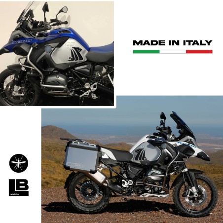 ADESIVI 3D PROTEZIONI LATERALI compatibile per MOTO BMW R1200 GS ADVENTURE 2014-16