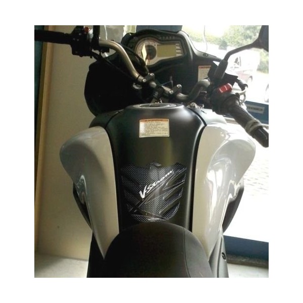 PROTECCIÓN DEPÓSITO ADHESIVO 3D RESINA GEL CARBONO compatible para MOTO SUZUKI V-STROM