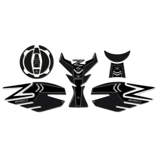 KIT ADESIVI IN RESINA GEL 3D PROTEZIONI compatibili per moto Z 650 KAWASAKI Z650