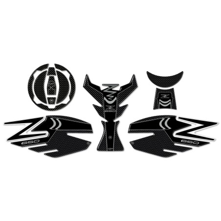 KIT ADESIVI IN RESINA GEL 3D PROTEZIONI compatibili per moto Z 650 KAWASAKI Z650