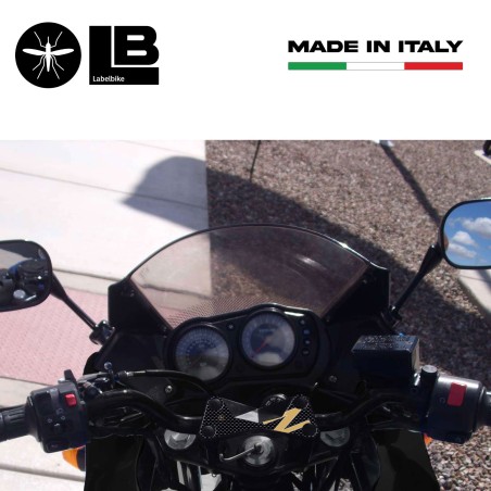 PROTEZIONE 3D PIASTRA FORCELLA compatibile per MOTO KAWASAKI Z750 Z1000 z oro