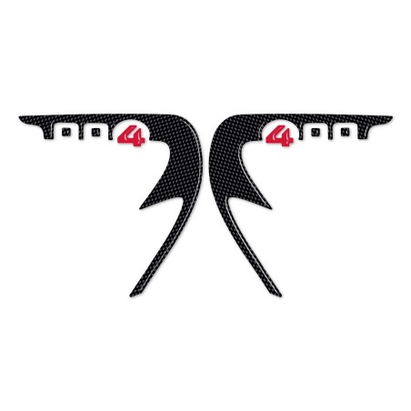2 ADHESIVOS DE GEL 3D PARA PROTECCIÓN DE ESQUINAS compatibles con Kymco XCITING 400 2012-2017