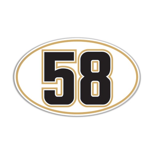 1 LARGE RESIN 3D MOTO MARCO SIMONCELLI SUPER SIC TRIBUTE ADHESIVE 58