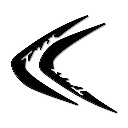 2 ADESIVI-STICKERS 3D PER SPIGOLI compatibili per T MAX YAMAHA TMAX 2001-2007