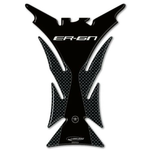 ADESIVO 3D GEL PROTEZIONE serbatoio CARBONIO compatibile per moto KAWASAKI ER-6N