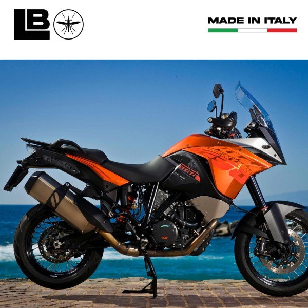 2 ADESIVI 3D PROTEZIONI LATERALI SERBATOIO compatibile per MOTO KTM 1190 ADVENTURE