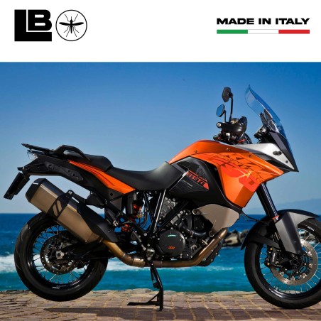 2 PEGATINAS 3D PROTECCIONES LATERALES DE DEPÓSITO compatibles para MOTO KTM 1190 ADVENTURE
