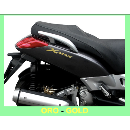 2 ADESIVI/STICKERS in RESINA 3D SCRITTA XMAX per SCOOTER Accessori YAMAHA X MAX