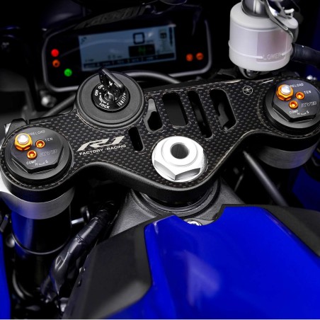 Adesivo Sticker Gel 3D Piastra Sterzo Compatibile X Moto Yamaha Yzf R1 2015-2023