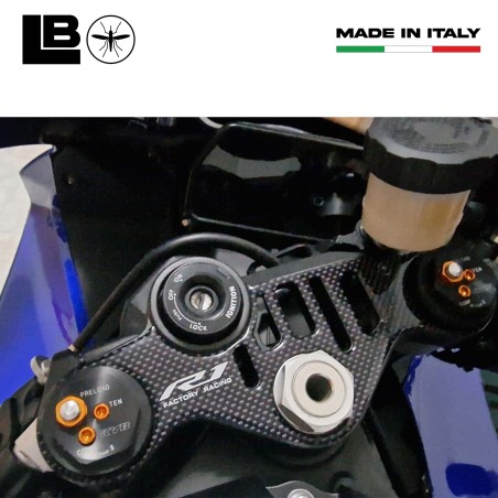 Adesivo Sticker Gel 3D Piastra Sterzo Compatibile X Moto Yamaha Yzf R1 2015-2023