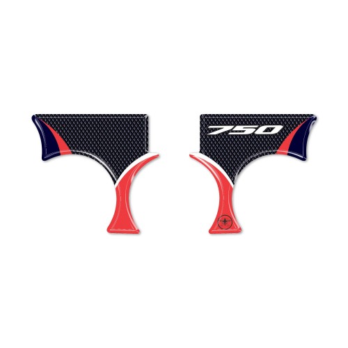 Adesivo 3D protezione piastra forcella moto compatibili con Honda Transalp 2023