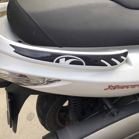 2 ADESIVI 3D PROTEZIONE MANIGLIE compatibili per scooter kymco XCITING 300 e 500