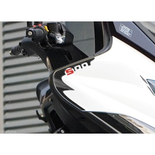 2 ADESIVI in GEL 3D PROTEZIONE SPIGOLI XCITING 500 compatibili per scooter kymco