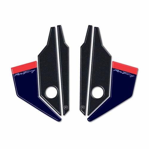 Adesivi 3D protezioni deflettori moto compatibili con Honda Transalp 2023