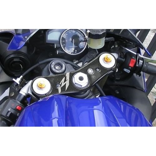 ADESIVO 3D compatibile per MOTO R 1 PROTEZIONE PIASTRA FORCELLA YAMAHA R1 07-08
