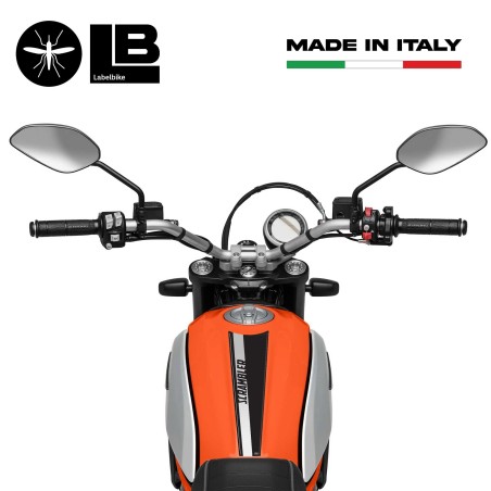 PARASERBATOIO ADESIVO in GEL RESINA 3D COMPATIBILE per MOTO DUCATI SCRAMBLER NEW