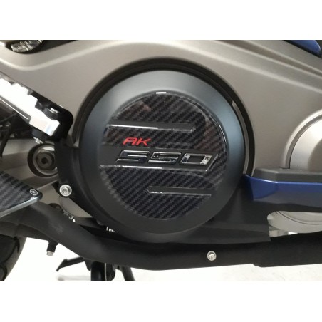 2 Adhesivos Protección Carter Resina Compatible Scooter Kymco Ak 550 2017-2022