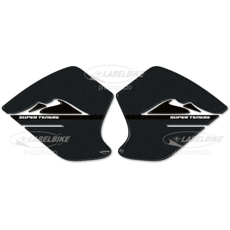 2 PROTECCIONES LATERALES DE DEPÓSITO 3D compatibles con MOTOCICLETAS YAMAHA SUPER TENERE de carbono