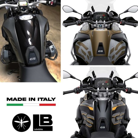 ADESIVO Resinato 3D PROTEZIONE SERBATOIO compatibile per MOTO BMW GS R1200-R1250