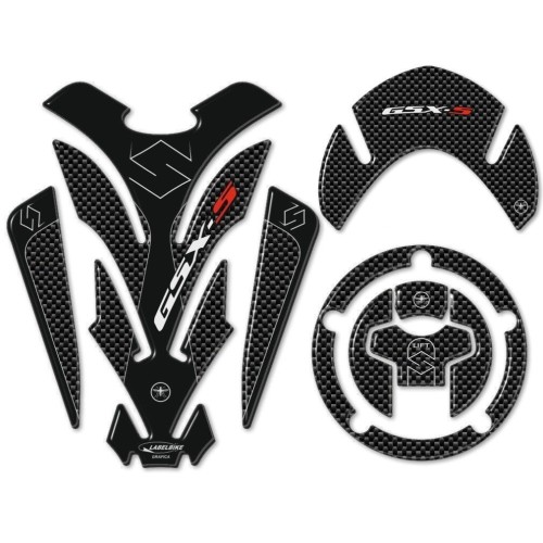 kit ADESIVI 3D PROTEZIONI in resina compatibili per MOTO GSXS SUZUKI GSX-S 1000