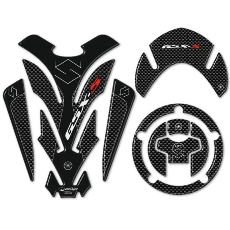 kit ADESIVI 3D PROTEZIONI in resina compatibili per MOTO GSXS SUZUKI GSX-S 1000
