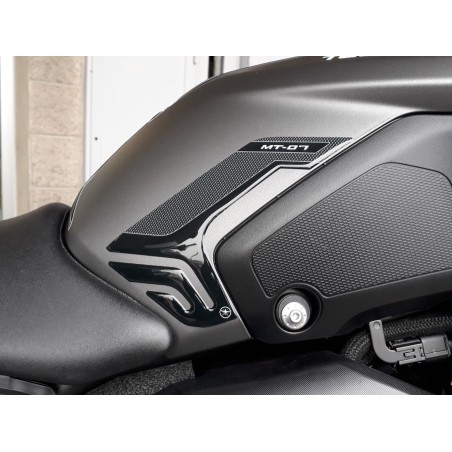 2 PEGATINAS DE PROTECCIÓN LATERAL DEPÓSITO 3D compatibles con MOTO YAMAHA MT-07 2018-2020