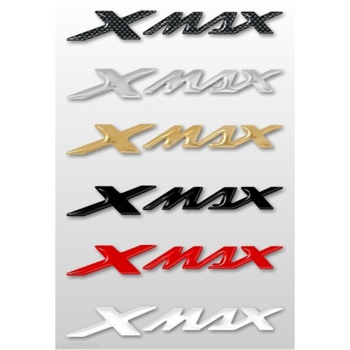 2 PEGATINAS 3D/STICKERS XMAX ESCRITURA compatibles para YAMAHA SCOOTER X MAX 2010-2024